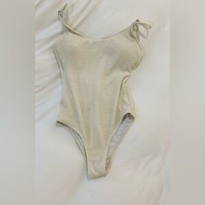 Cream One Piece Swimsuit